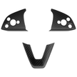Tesla Model Y Standard Premium 2026 Interior Steering Wheel Sticker Trim Real Carbon Fiber