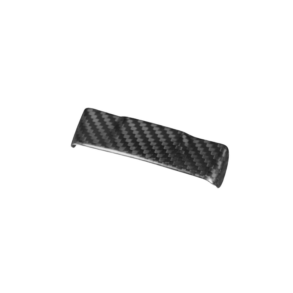 Glossy carbon fiber seat buckle trim cover for Tesla Model Y 2021-2023