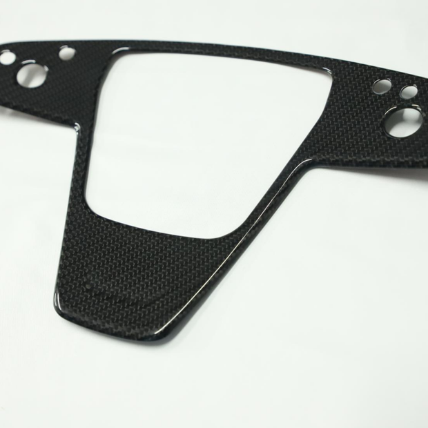 ApexTeslas 2021-2024 Tesla Model X Interior Steering Wheel Sticker Trim Real Carbon Fiber