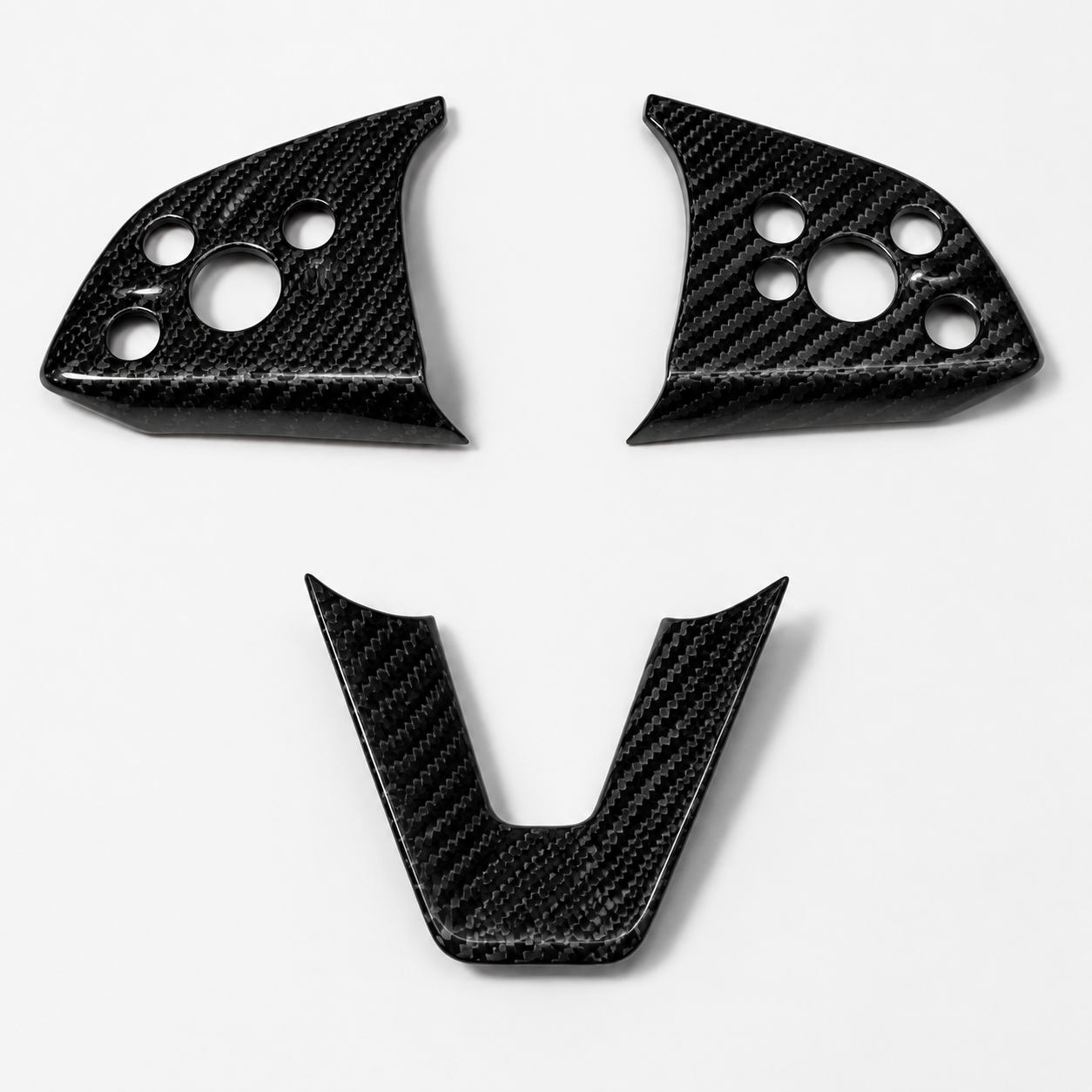 Premium real carbon fiber steering wheel trim for Tesla Model 3 Highland