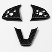 Premium real carbon fiber steering wheel trim for Tesla Model 3 Highland